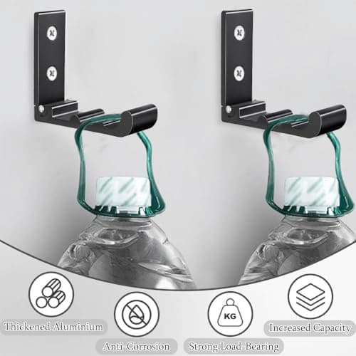 3PCS Folding Wall Hooks Heavy Duty Hook for Hanging-Black, Aluminum Alloy — view 5