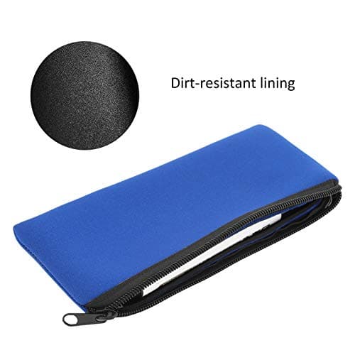 Masyrt Pencil Case, Pack of 3 Neoprene Mountaineering Storage Pencil Case Bag Camping Soft Wear-Resistant Pen Bag (Blue) — view 4