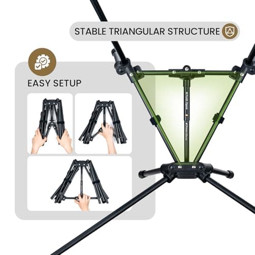 OneTigris Tigerblade High Back Camping Chair with Pillow Design, Comfortable Widened Seat Folding Chair — view 5