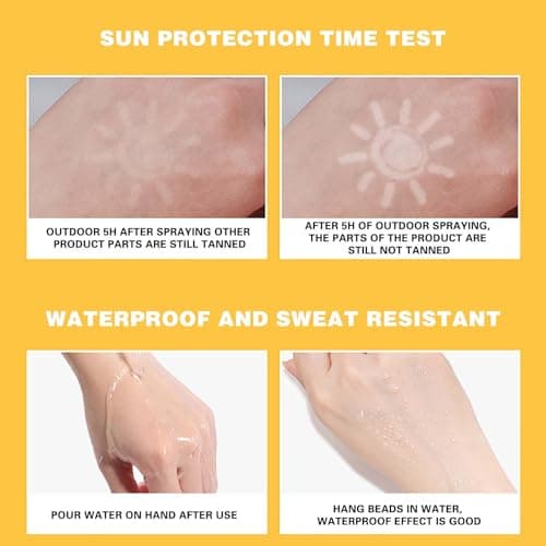 100 Pack Travel Size Sunscreen SPF 50+, Mini Sun Cream Multipack, Anti-Ageing Sunscreen for Face and Body, Waterproof Non-Greasy, 50 * 1g (2) — view 6