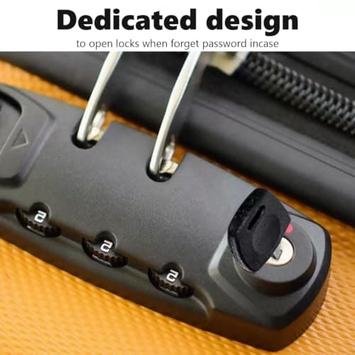 2 Pack Keys for TSA007 002 Master Luggage Keys, Universal TSA 007 Locks Key Compatible with Luggage Suitcase Password Combination Lock, Durable Black Plastic Metal, Easy to Use — view 6
