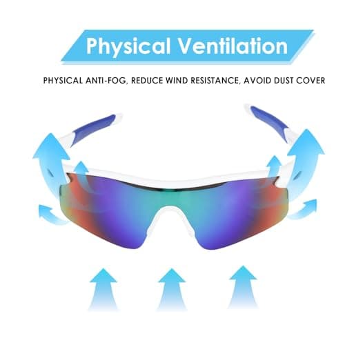 2 Pack Kids Sunglasses UV400 for Boys Girls Fashionable Sports Glasses — view 5