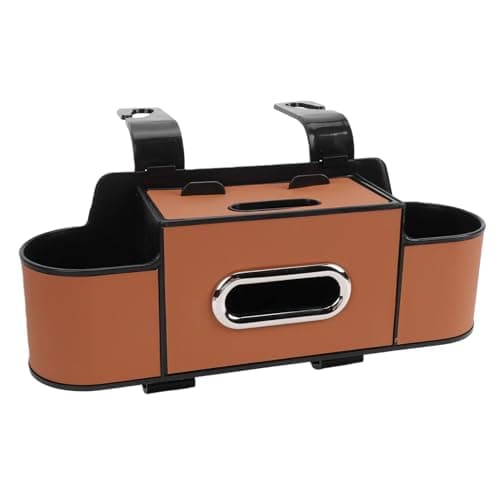 Leftwei 4 in 1 Back Seat Car Organizer for Family Travel (Brown) — view 3
