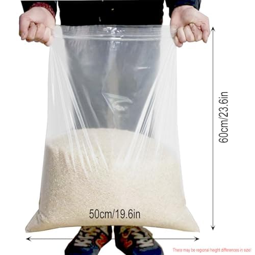 GESDYO 20PCS Large Travel Clothes Clear Seal Bags Waterproof Luggage Organiser Resealable Travel Storage Bags Apply to Quilts, Blankets, Clothing Storage 50×60CM — view 2