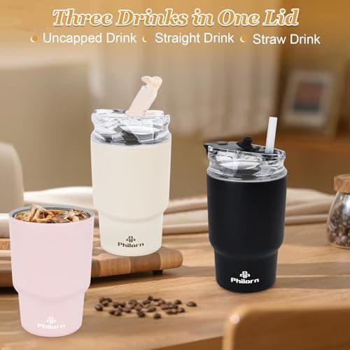 Philorn Coffee Cup Travel Mug, 14OZ/400ml Insulated Coffee Cup — view 4