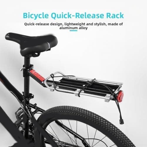 Posheliox for Quick Release Bike Rack Aluminium Alloy Luggage Carrier for — view 3