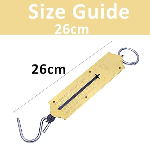 50Kg Luggage Scale Spring balance hanging weighing luggage Suitcase fish Weight scale Fishing Scale Heavy Duty Weighing Balance for Home Farm Food Market — view 4