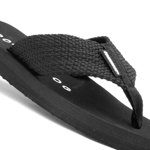 Rocket Dog Adios Womens Black EVA Flip Flop - Size 6 UK - Black — view 6