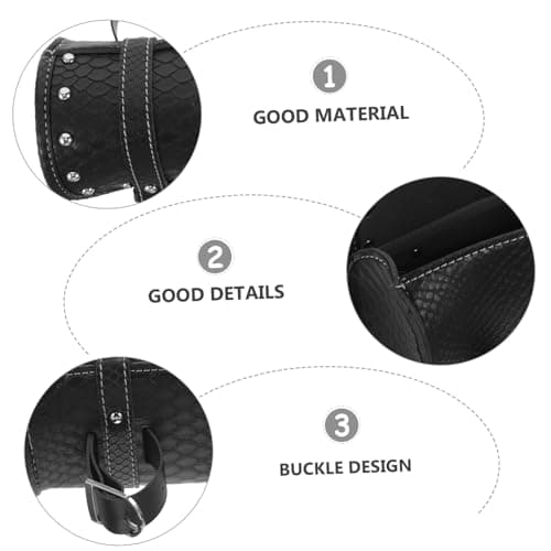 Ciieeo 2pcs Motorcycle Saddle Bag Leather Storage Pannier for Motorcycle for Road Trips and Daily Commutes — view 3