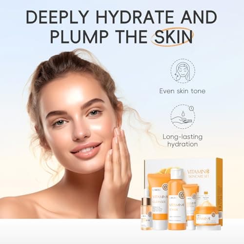 LAIKOU Vitamin C Skincare Set for Radiance & Anti-Aging, 5Pcs Travel-Size — view 3