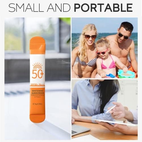 20 Pack Sunscreen SPF 50+, Mini Sun Cream for Face & Body, Travel Size Sunscreen Without White Cast, Waterproof & Long Lasting Mini Sun Cream,Lightweight UV Protection for Daily Use, 8g per piecec — view 5