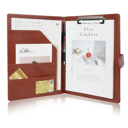 OFFCUP A4 Conference Folder, Leather Portfolio Folder, Portfolio Organiser