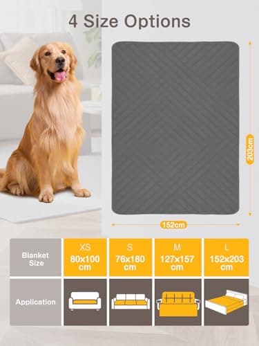 HezzLuv Waterproof Dog Blanket, Soft Bed Cover Pet Blankets Anti-Slip Mat — view 2