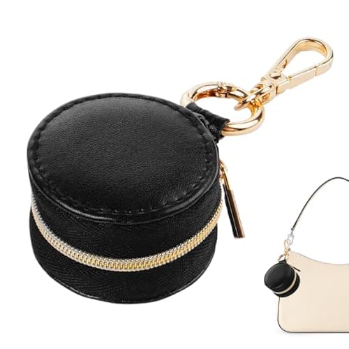 Travel Ring Holder - Ring Holder Pouch | Necklace Organizer | Organizer Pouch with Zipper Closure Box Backpack Women Girls Sports Gym Car Work Travel Storage Accessory Compact Portable Bag — view 4