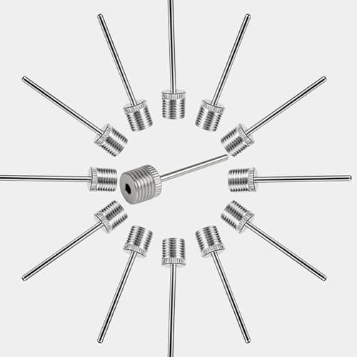 ARIATI 20 Pack Ball Pump Needles – Stainless Steel Sports Inflator Adapters for Football, Basketball, Rugby, Volleyball, Bike & Gym Balls – Universal Fit Air Pump Accessories