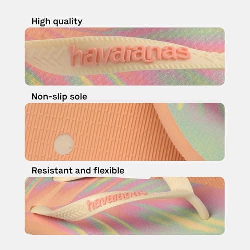 Havaianas Top Fashion (Mini Me) Girls FlipFlop Peach/Pink 1/1.5 UK — view 4