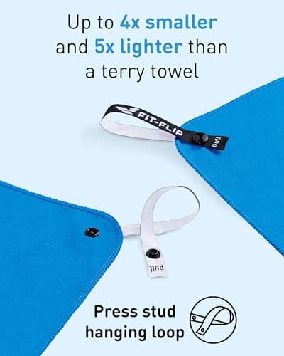 Fit-Flip Microfibre Towel - Compact, Ultra lightweight & Quick dry — view 3