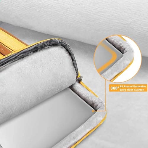 MOSISO Laptop Case 16 inch, 15.6 inch Laptop Bag Men Women, Yellow — view 5