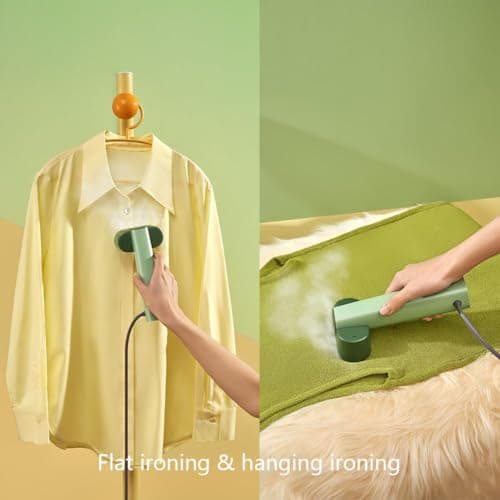 G6 Clothes Steamer,Portable 2-in-1 Travel Steamer Iron for Clothes, Just 0.7lbs Lightly, 10 Minutes of Continuous Steam, 900W Light Steamer for travel Home — view 3