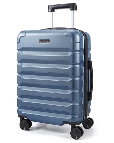 LIGHT FLIGHT Expandable Cabin Suitcase 20 Inch, ABS Carry On, 55x22x38