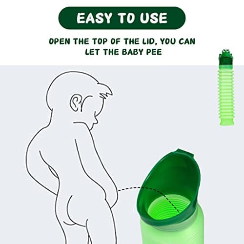 LAOJU Emergency Urinal Portable Urine Bottle Bag 600ML Shrinkable Pee Bottle Reusable Camping Travel Car Portable Toilet Potty — view 5