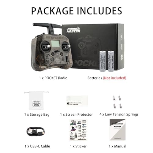 Radiomaster Pocket ELRS Transmitter, Hall Gimbal Portable Mode2 (Charcoal) — view 6