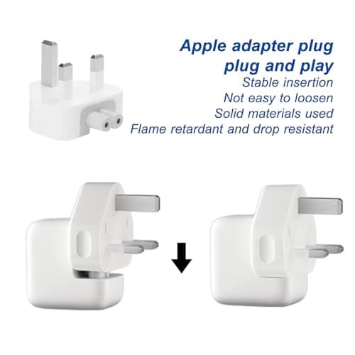 UK 3-Pin AC Power Adapter Wall Plug — view 3