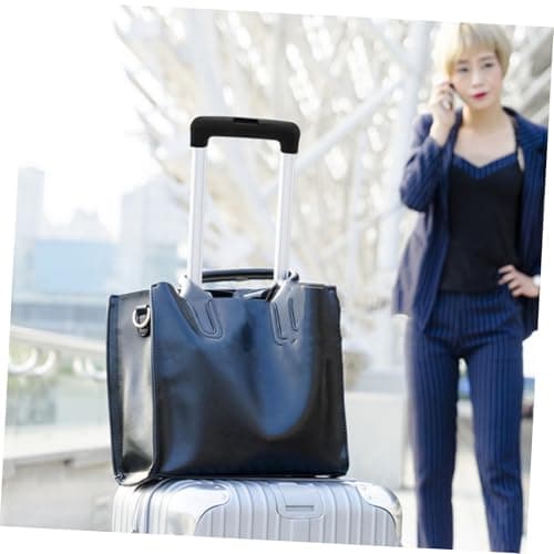 HORIALENCE Luggage Handle Replacement and Adjustable Telescopic Function Black Plastic with Telescopic Button Design Suitable for Suitcase and Wheeled Luggage Repair and Replacement — view 5