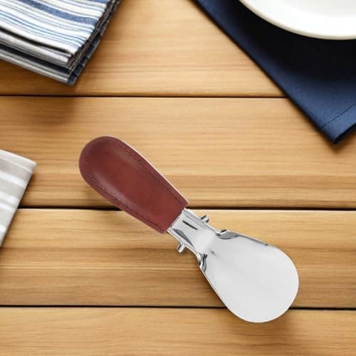 Foldable Stainless Steel Shoe Horn with PU Cover for Adults — view 6