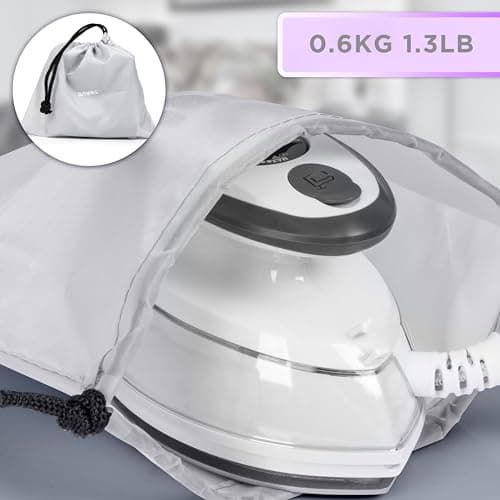 Duronic Travel Iron SI3 WE Mini Irons, 35ml Tank, Steam Iron, 400W Lightweight Portable Ironing, Compact, Variable Heat Settings For Holiday Quilting Patchwork Applique Craft — view 5