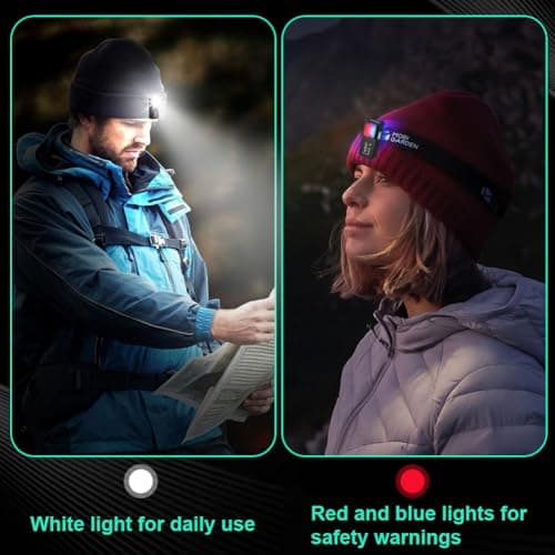 Adiwo Clip on Flashlight, Hands Free Flashlight, Compact Pocket LED Light, Rechargeable EDC Torch, Super Bright Torch with Magnetic Base, Red & Blue Strobe for Flashing Camping Hiking Walking Running — view 5