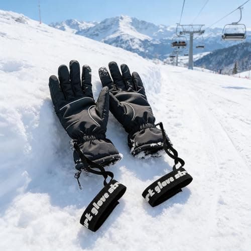 4pcs Ski Glove Leashes, Nylon Safety Straps for Winter Sports Gloves — view 5
