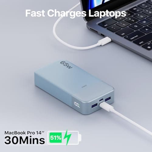 JUOVI 65W Power Bank Fast Charging 20000mAh — view 5
