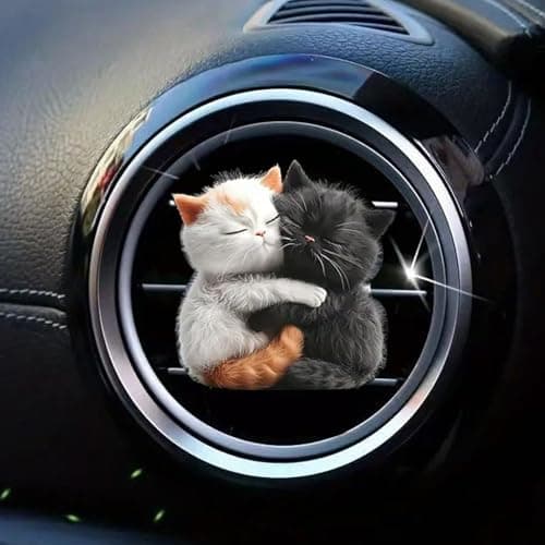 Air Freshener Car Vent Clips Cute Cat Decorative Vent Fan Odor Eliminator — view 3