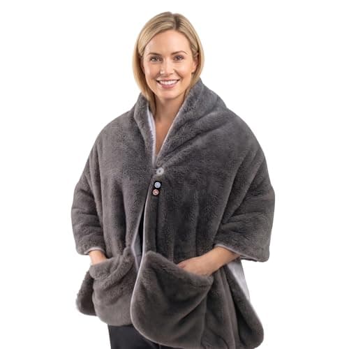 Homedics Cosy Cordless Warming Shawl - Wearable Heated Blanket