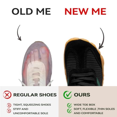 Barefoot Shoes Womens Mens Wide Toe Box Trainers Casual Sneakers Zero Drop — view 5