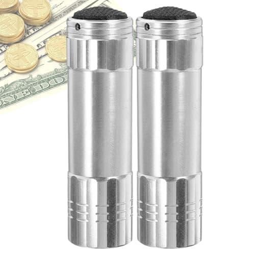Flashlight Secretly Hides, Flashlight Shape Secret Stash Set Of 2, Secret Stash Safe, Lightweight, Portable, 8.3x2.3x2.3cm, Blue, Black, Silver, For Home Travel Hotel