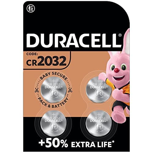 Salter 9500 BKDCTMEU16 Luggage Scale, Portable Digital Bag Weight Scales, Black & Duracell Specialty 2032 Lithium Coin Battery 3V, pack of 4 (DL2032/CR2032) — view 5