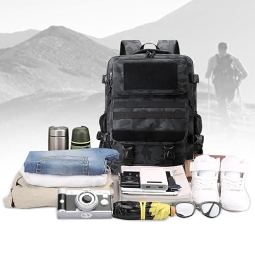 Lawaia 25L Military Tactical Assault Rucksack Combat Daysack for Gym Hiking Trekking Camping Fishing Travel Hunting Outdoor Field Activities Khaki — view 6