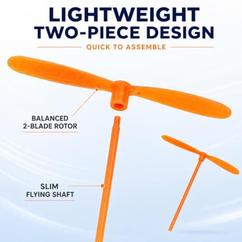 Hand Rub Flying Propellers 15 Pcs - Retro Bamboo Dragonfly Activity Props — view 3