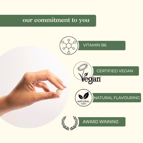 Myrtle & Maude - Queasy Days Vitamin B6 Bon Bons - Nausea Relief and Morning Sickness Support - Enriched with 100% Natural Peppermint Oil - All Natural - Certified Vegan (1 Pack) — view 5
