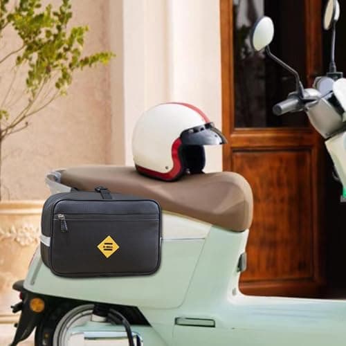 Motorcycle Saddlebags | Motorcycle Panniers Side Throw Over Saddle Bags | Waterproof 4.5L Duffle Luggage Tail Bag Motorcycle Seat Bag Large Capacity Side Saddle Bags — view 2