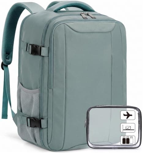 Xkdoai for Ryanair Cabin Bags 40x30x20,Backpack with TSA Approved Clear Bag