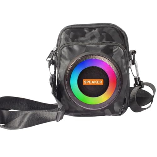 Aundhegrtt Outdoor Rechargeable Waterproof Bluetooth Speaker Large Capacity Power Bank for Hiking Traval Travel Back Pack Speaker Bag
