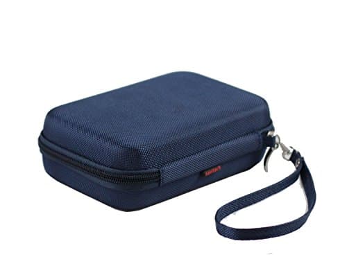 Navitech Navy Blue Protective Portable Handheld Pocket Projector Carrying Case Compatible With The AAXA P4-X DLP LED Pico