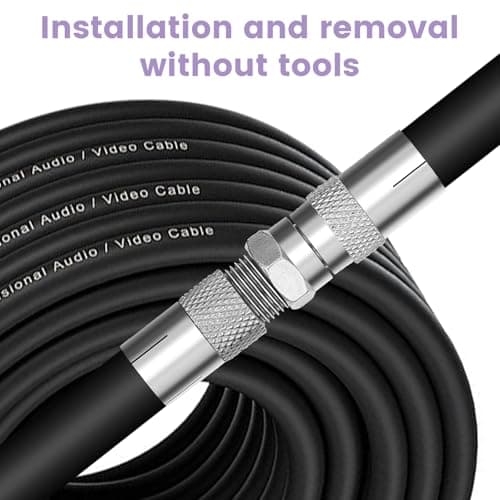 LUCKNIGHT 8 Pack F Type to Coax Adapter Kit, Coaxial Cable Connectors — view 4