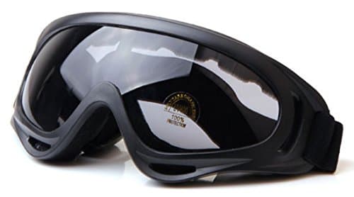 OYMI UV Protection Windproof Dustproof Outdoor Sports Ski Glasses Army Tactical Military Airsoft Goggles Snowmobile Bicycle Motorcycle Football Safety Glasses Protective Goggles (Black, Gray) — view 2