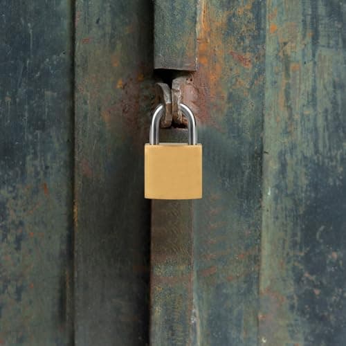 12Pack 20mm Copper-Plated Steel Padlocks-Heavy Duty Small Locks for Lockers — view 6