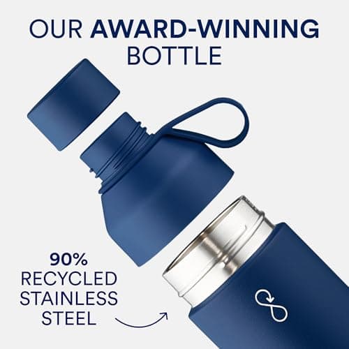 Ocean Bottle - Recycled Stainless Steel Bottle - Eco-Friendly & Reusable (Original 500ml, Lavender Haze) — view 4