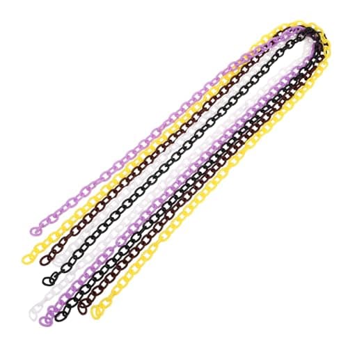 VALICLUD 10pcs Plastic Jewellery Chain Links for Eyeglasses, DIY Handmade Craft Supplies, Multi-Pack Accessory for Travel and Daily Use